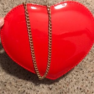 Red Heart Shaped Bag